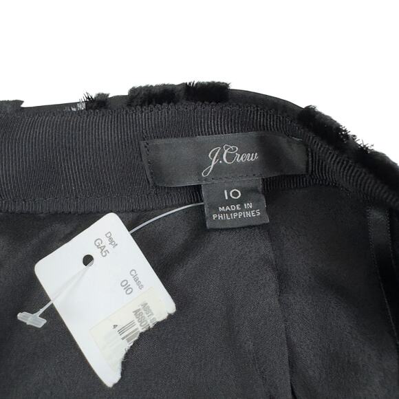 J. Crew Velvet Burnout Animal Leopard Print Sparkle Pencil Skirt Women's Size 10 - Picture 3 of 5